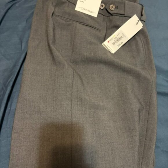 Calvin Klein Pants - solid gray Calvin Klein slacks